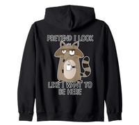 Pretend I Look Like I Want To Be Here Sudadera con Capucha