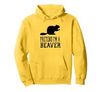 Pretend I'm A Beaver - Lindo Animal Divertido y Espeluznante Sudadera con Capucha