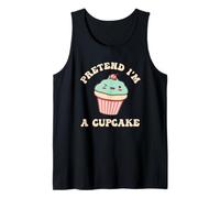 Pretend I'm A Cupcake Lover - Ventilador de Disfraces de Halloween Camiseta sin Mangas