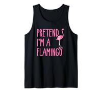 Pretend Im a Flamingo Pink Flamingo Halloween Costume Adult Camiseta sin Mangas