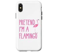 Pretend Im a Flamingo Pink Flamingo Halloween Costume Adult Carcasa para iPhone X/XS