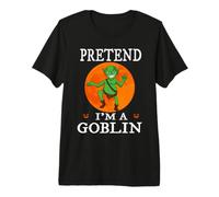 Pretend I'm A Goblin Funny Cartoon Halloween Costume Camiseta Premium