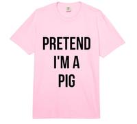 Pretend I'm a Pig Shirt Adult Costume Halloween Pink Comfort Colors Adult Heavyweight T-Shirt