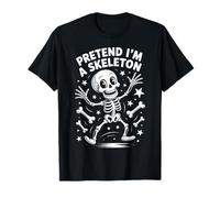 Pretend I'm A Skeleton Funny Halloween Party Costume Camiseta