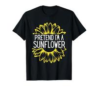 Pretend I'm A Sunflower Easy Halloween Costume Camiseta gráfica económica