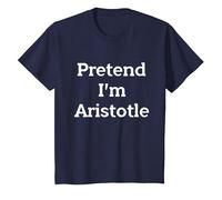 Pretend I'm Aristotle Costume Party Funny Greek Halloween Camiseta, Niños, Azul Marino, 2 años