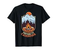 Pretend I'm Campfire Camping Holiday Funny Halloween Costume Camiseta