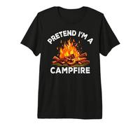 Pretend I'm Campfire Camping Holiday Funny Halloween Costume Camiseta Premium