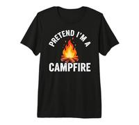 Pretend I'm Campfire Camping Holiday Funny Halloween Costume Camiseta Premium