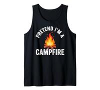 Pretend I'm Campfire Camping Holiday Funny Halloween Costume Camiseta sin Mangas