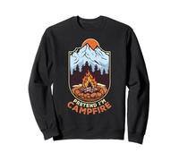 Pretend I'm Campfire Camping Holiday Funny Halloween Costume Sudadera