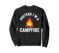 Pretend I'm Campfire Camping Holiday Funny Halloween Costume Sudadera