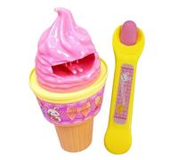 Pretend Play Feeding Toy - Parent-Child Interaction Game, Kids Ice Cream Feeding Toy with Interactive Mouth Opening Target, Early Learning Activity, Cartoon Animal Buffet Set for Parties Living Room