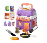 Pretend Play House Set with Handle, Interactive Role Playing Toy for Kids Ages 3+, Educational Preschool Learning Activity, Durable Portable for Boys and Girls Encouraging Creativity and