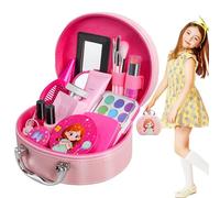 Pretend Play Makeup, Beauty Toys Set, Skill Building Imaginative Play Portable Realistic Design Soft Textures Educational Toy, Makeup for Toddler, for Kid, Little Girls, Children