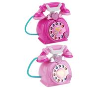 Pretend Play Phone - ABS Corded 18x12cm | Kids Landline Telephone Toy