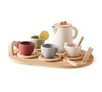Pretend Play Tea Party Set - Princess Kit | Smooth Edges Miniature Kitchen Accessories - Children Dining Game - Christmas Birthday Gift Idea Imaginative Activity Fun