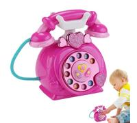Pretend Play Telephone - Retro Corded Rotary Toy, Storytelling Phones