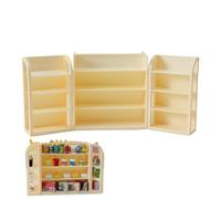 Pretend Small Shelf Furniture, Miniature Toy Furniture, Accessories, Pretend Play House Decor, Kids Playroom Furniture, Supermarket Shelf 172g for Bedroom, Game Room