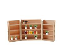 Pretend Small Shelf Furniture, Miniature Toy Furniture, Accessories, Pretend Play House Decor, Kids Playroom Furniture, Supermarket Shelf 172g for Bedroom, Game Room