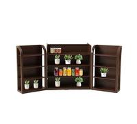 Pretend Small Shelf Furniture, Miniature Toy Furniture, Accessories, Pretend Play House Decor, Kids Playroom Furniture, Supermarket Shelf 172g for Bedroom, Game Room