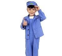 PRETEND TO BEE Disfraz de Conductor de Tren para niños, Juego de 3 Piezas, 3-5 años