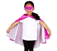 Pretend to Bee- Superman 1225 Rosa Reversible Superhéroe Cabo Edad 3/7, Color (FBA-2146)