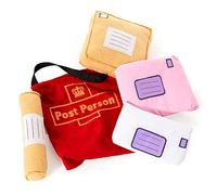 PRETEND TO BEE Worker-Accesorios, Paquetes de Juego Suave de 5 Piezas y Bolsa Postal roja, más de 18 Meses, Color postie. (FBA-1565)