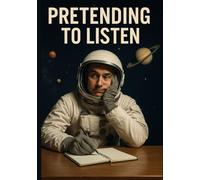 Pretending to Listen - Space Notebook: Funny Lined Journal with Space Facts | 120 Pages | 7x10 | Large Print Cosmic Notebook for Students & Galaxy Lovers
