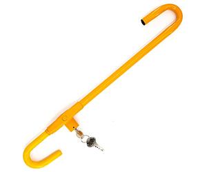 PRETEX bastón bloqueador volante universal de acero templado, protección contra robo, barra de bloqueo, bloqueador de volante