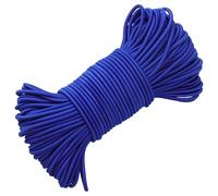 PRETEX Cuerda Elastica - Goma Elastica 3mm x 30m - Cuerdas Elásticas Núcleo de Latex Resistente a la Intemperie - Tensores Elásticos para Bricolaje Mudanzas Lona Camping - Azul