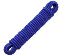 PRETEX Cuerda Elastica - Goma Elastica 8mm x 10m - Cuerdas Elásticas Núcleo de Latex Resistente a la Intemperie - Tensores Elásticos para Bricolaje Mudanzas Lona Camping - Azul
