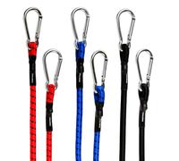 PRETEX Set 6 uds. Pulpos Elasticos con Tensores y Ganchos - 3 Medidas y 3 Colores Diferentes - Pulpo Univesal para Transporte, Bicicleta y Más