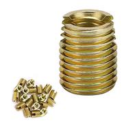 Pretfy 20pcs 302 Solución de Precisión de Carbono Accesorios Autoestución Hilo Industrial Reparación Acero Acero M2 M4 Tornillo Uso Fácil Tapping para Insertar para Insertar (#6)