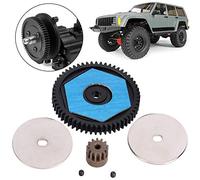 Pretfy 56t Kit Duradero de Engranaje para el Tornillo de Construcción Instalación Plástico 13T Actualización del Modelo RC Easy SCX10 Junta Exquisita y Automóvil Metal con Axial