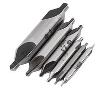 Pretfy 6 Piezas de 60 Grados Bits Superiores del de Perforación Extracción Doble Velocidad Rápida Centring Cutting Conjunto Molienda Metal HSS - Rendimiento Mejorado y Durabilidad