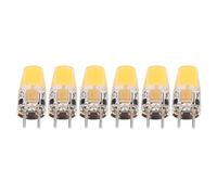Pretfy 6pcs Gy6 35 Bombilla de Componentes Multifuncionales DC12V Muro 5W Cob Lámpara de Techo Ahorro Silicona AC Room Para-Ajuste Universal, Duradero