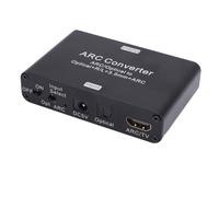 Pretfy Adaptador ARC de 192 KHz Convertidor Digital a Analógico para Transmisión de Sonido TV, Diseño Compacto y Duradero