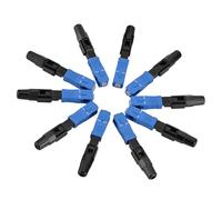 Pretfy Adaptadores de Fibra óptica SC, Conectores Rápidos de 10 Piezas con Diseño Profesional para Uso en Telecomunicaciones y Unicom