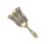 Pretfy Aleación de Zinc Aleja Vintage Asamblea Universal Limpia y Cena a Regalos Metal Hotel Pattern Handbell Rose Calls de Moda Simple para Navidad