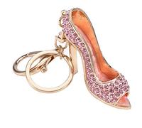 Pretfy Alloy Key Holder, Fashion Rhinestone Keyring | Durable y elegante, Incluye cierre de langosta, Agrega brillo a los bolsos, Adecuado para todas las ocasiones