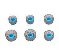 Pretfy Almohadillas de Silicona para Auriculares con Aislamiento de Ruido, Puntas Repuesto Suaves para Mayor Comodidad, 6 uds. Orificios Sonido 4,5-6,5mm (Gris Azul)