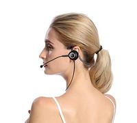 Pretfy Auriculares para Centro de Llamadas Elegante Micrófono con Cancelación de Ruido para Profesionales Servicio Al Cliente Enchufe 3,5 Mm