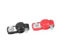 Pretfy Avanzado de Batería de Automóvil Universal Protección Positiva Adecuada para Las Abrazaderas 2 Piezas Auto Good Heavy Red Electrical Galvanized Negative Marine Black