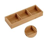 Pretfy Bandeja de Madera Dividada Herramienta Versátil Plato de Olla Caliente para Restaurantes - Parte Reemplazo Esencial (Cuadrícula triple)