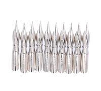 Pretfy Caligrafía Nib Cómoda Accesorio Esencial Good 10pcs Consejo Arte Performance Light Pen Metal Ligero Equipo para Principiantes (B10*10)