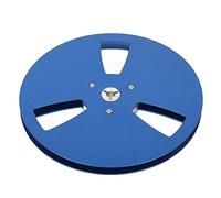 Pretfy Carrete Vacío de Aleación de Aluminio 1/4 y 7 Pulgadas, Repuesto Alta Resistencia para Máquinas Cinta, Diseño Universal (Azul)