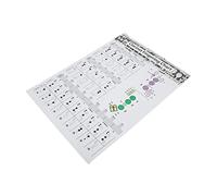 Pretfy Clarinet Fingering Tabla de Ensamblaje Premium Instrumento Poster Acordes Referencia Referencia Guía Recubierta Cubierta Accesorios Musicales Entrenamiento de Clarionet Portátil (Spectrum de