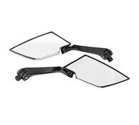 Pretfy Conjunto de Espejo de Vista Trasera la Motocicleta, Espejos Retrovisores Modificados Reflectantes 2 Piezas con Tornillos, Ajuste Universal (Textura de fibra de carbono)