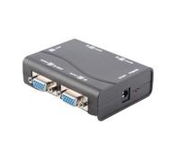 Pretfy Divisor VGA Premium, Amplificador de Señal de 1 Entrada y 4 Salidas para Portátiles y Proyectores, Fácil Plug and Play, 250MHz